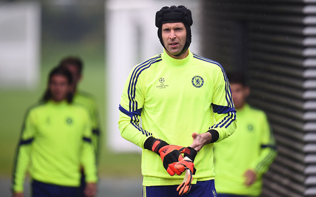 Petr Cech Chelsea training