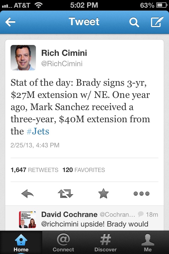 Brady contract comparison