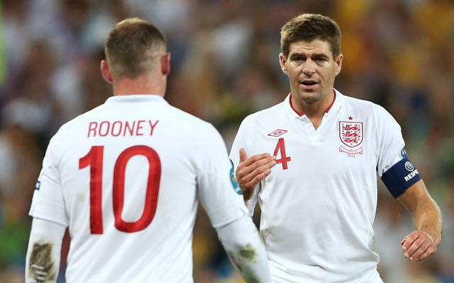 Wayne Rooney Steven Gerrard England