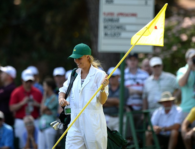 Rory McIlroy + Caroline Wozniacki US Masters golf