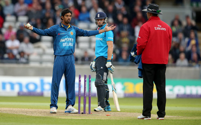 Sri Lanka captain backs his bowler after controversial England dismissal
