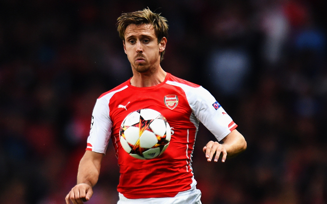 Arsenal to reject any January bids for left back Nacho Monreal