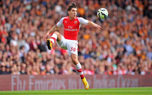 (Video) Arsenal 1-0 Liverpool: Hector Bellerin gives Gunners lead with low curled goal