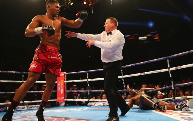 Anthony Joshua knockout punch video: Dillian Whyte destroyed by huge uppercut in round 7
